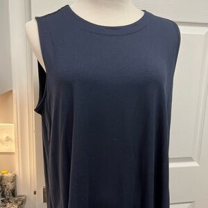 J Jill Sleeveless Navy Top Shell wearever xl nwt